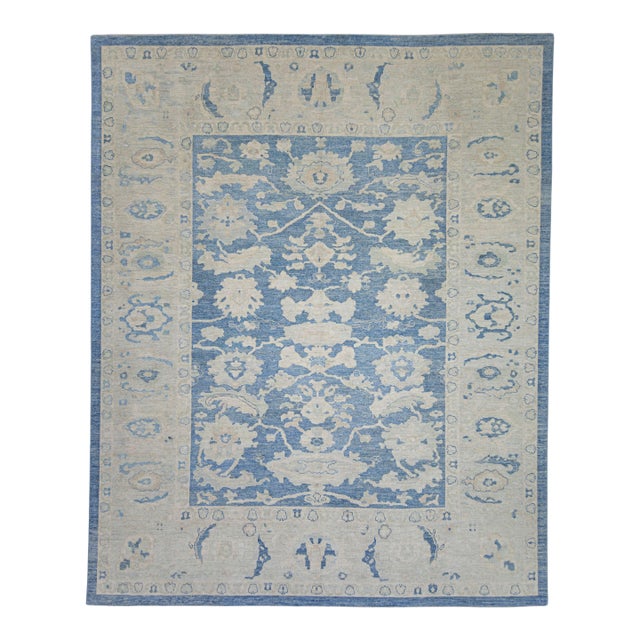 Turkish Oushak Rug 12'1" x 15' For Sale