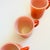 Orange Mid Century Orange Milk Glass Mugs by Anchor Hocking - Set of 4 For Sale - Image 8 of 10
