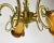 Vintage French Hanging Light in Gilt Brass & Colored Glass Lamp, 1980s For Sale - Image 3 of 6