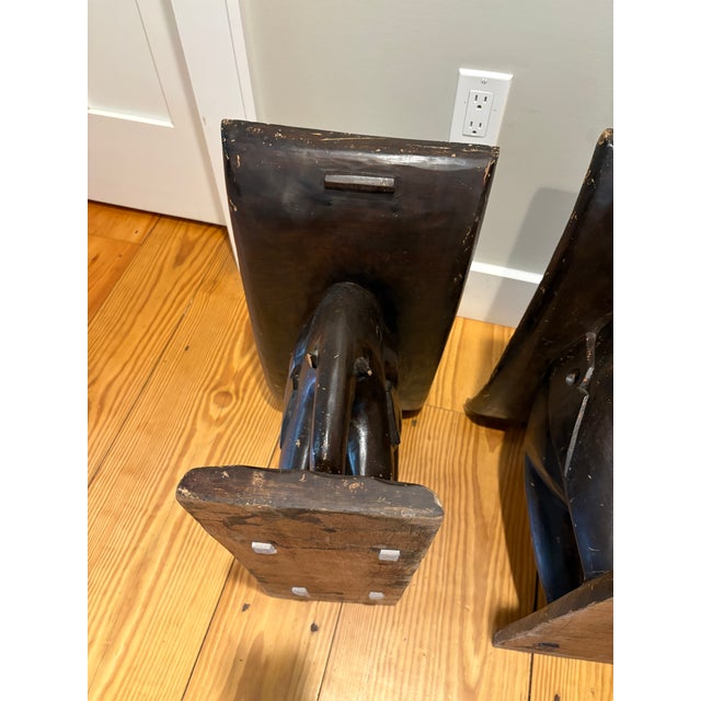 Pair of Antique Elephant Ashanti Stools For Sale - Image 10 of 12