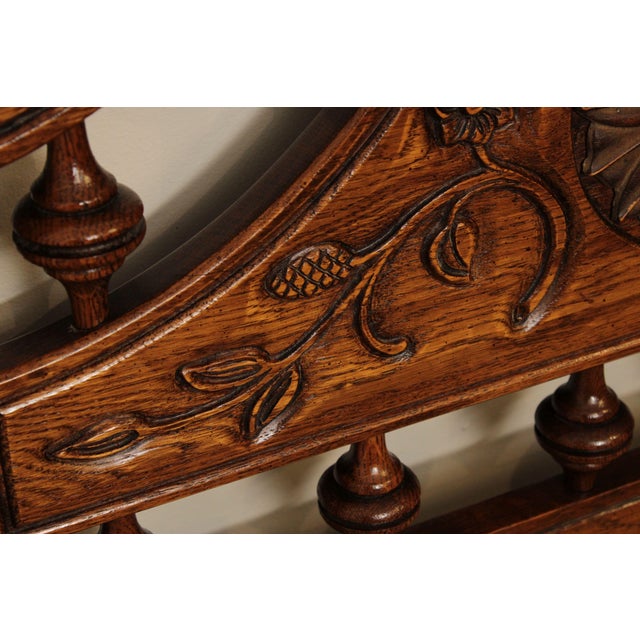 Thomasville French Country Style Vintage Oak Full or Queen Headboard Chairish