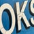Superb Large Double Sided Vintage Wooden Sign Advertising "Books" in Sapphire Blue For Sale - Image 10 of 10