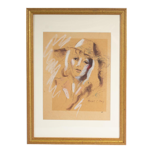 Mixed Media Portrait Drawing by Robert C. Ray