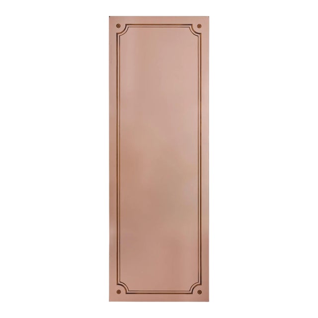 Rose Gold Back Painted Mirror No. 03, France 1920s For Sale