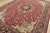 Farmhouse Fine Tabriz Rug 9'7'' X 13'3'' Red Wool Vintage Traditional Hand-Knotted Carpet For Sale - Image 3 of 15