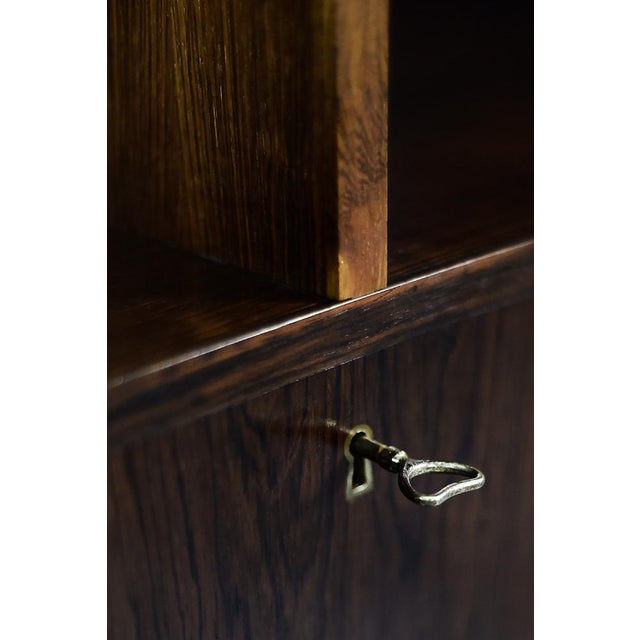 Danish Modern Rosewood Bookcase with Bar by Erik Brouer for Brouer Møbelfabrik, 1960s For Sale - Image 18 of 18