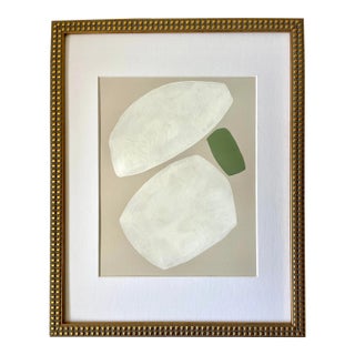 2024 "Il Granello" Abstract Minimalist Painting on Cotton Paper by Artist r.k. Red For Sale