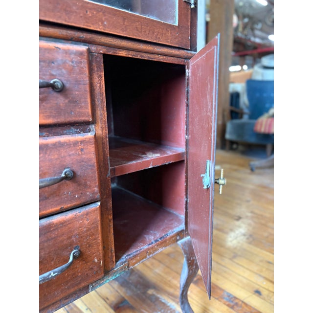 Metal Vintage Apothecary Medical Cabinet For Sale - Image 7 of 12