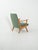 Scandinavian Armchair in Sage Green Wool, 1960s For Sale - Image 3 of 11