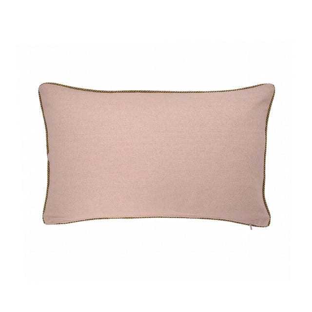 2020s Bumble Bee Silk Velvet Embroidered Throw Pillow Cover, 12 X 20 For Sale - Image 5 of 5