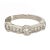 18k White gold diamond band with 0.89 carats of round diamonds. 2.45 grams
