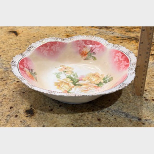Art Nouveau Rs Prussia Porcelain Bowl For Sale - Image 3 of 6