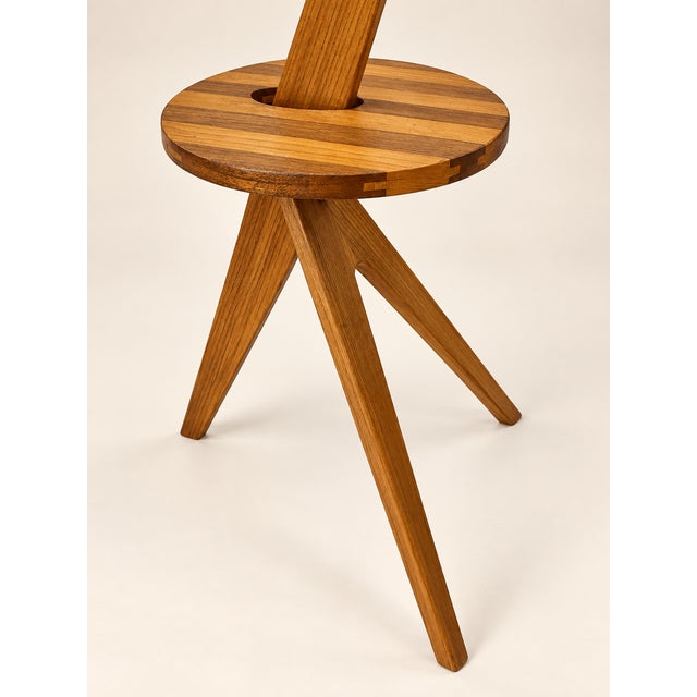 1950s Wood Tripod Floor Lamp, Sweden, 1950 For Sale - Image 5 of 12