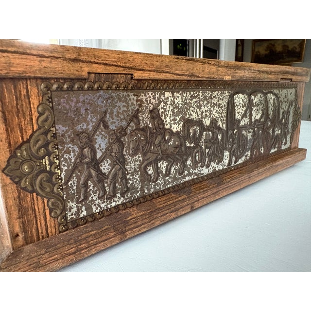 Large Antique Embossed Case, 1890s For Sale - Image 10 of 18