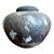 Vintage Boho Rustic Raku Cermaic Lidded Vessel For Sale