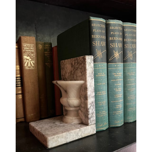 Mid 20th Century Vintage Italian Marble Bookends, Mid- Century For Sale - Image 5 of 10