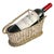 Vintage Woven Silver-Plated Wire Wine Bottle Basket Caddy & Sommelier Basket For Sale - Image 13 of 14