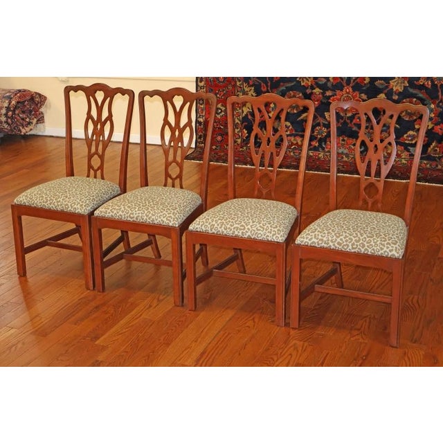 Harden Mahogany Regency Style Round Dining Table & 8 Chairs For Sale - Image 16 of 16