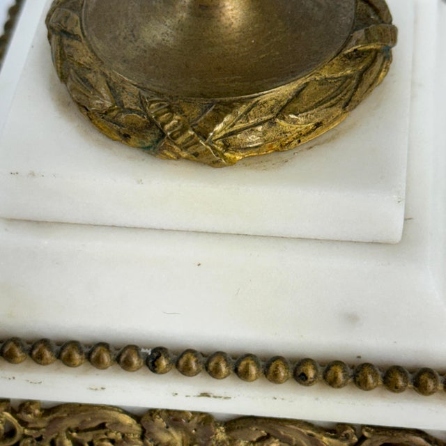 Small 19th Century Marble Gilt Bronze Table Lamp For Sale - Image 12 of 12