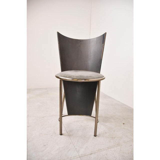 Vintage Dining Chairs from Frans Van Praet, 1990s, Set of 4 For Sale - Image 9 of 12