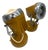 Brown Table Lamp attributed to Reggiani, Italy, 1970s For Sale