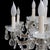 Glass Crystal & Glass Crystal Arm 12-Light Chandelier C1940 For Sale - Image 7 of 10