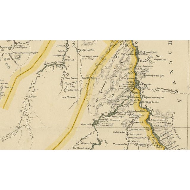 Black Antique Dutch Colonial Map with Districts, 1905 For Sale - Image 8 of 11