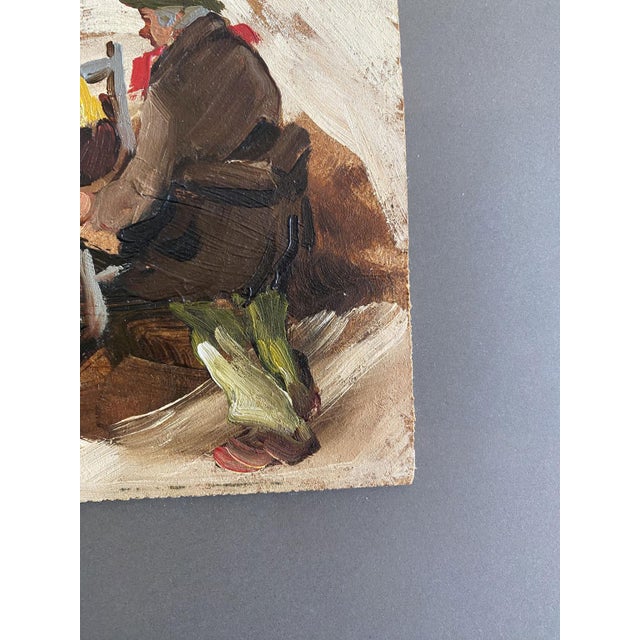 1970s Post-Impressionist Artist, Scene with Figures, 1978, Oil Painting For Sale - Image 5 of 12