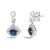 Imagine draping your ears with the celestial elegance of these dazzling dangle earrings, crafted in radiant 10K white...