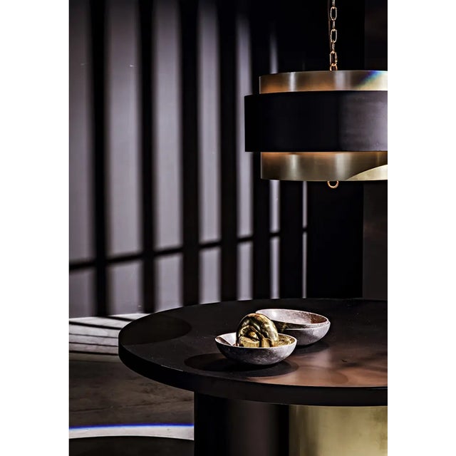 Mid-Century Modern NOIR Coiled, Brass For Sale - Image 3 of 3