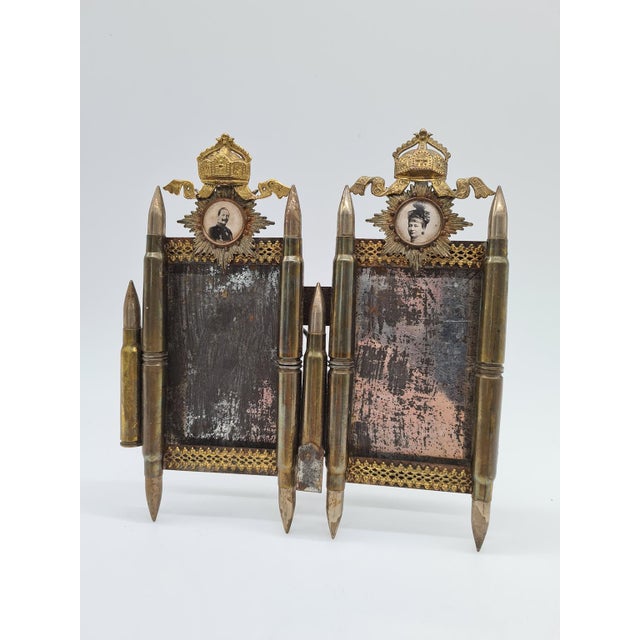 Trench Art Photo Frame, 1890s For Sale - Image 9 of 9