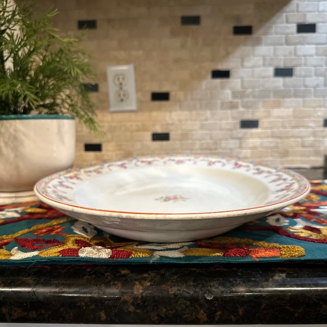 Antique White Mid 20th Century Mid-Century Extra Large Platter For Sale - Image 8 of 10