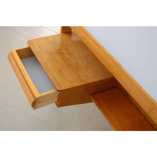 Italian Maple Desk with Bookshelf from Canturina del Mobile, 1950s For Sale - Image 12 of 18