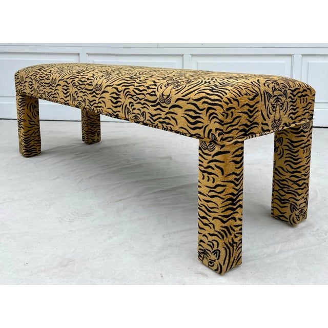 Here is a vintage piece that has been given new life in a Tiger Print chenille. This fabric is amazing! I love the...
