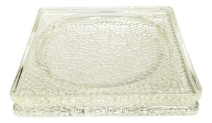 Glass Ashtray in Saint-Gobain Glass attributed to Le Corbusier, France, 1930s