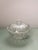 Glass Vintage Faceted Crystal Covered Dish For Sale - Image 7 of 8