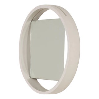 White Wall Mirror Dz84 by Benno Premsela for ‘T Spectrum, 1960s For Sale