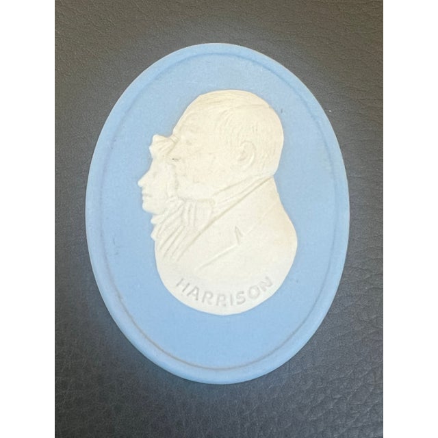 Blue Vintage 4 Past Us Presidents Wedgwood Jasperware Plaques For Sale - Image 8 of 8