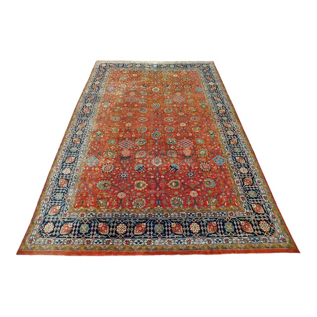 Vintage Hand Knotted Persian Rug. 17'x 11'4" For Sale