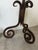 Vintage Jan Barboges Hand-Forged Iron Floor Candle Holders – Pair For Sale - Image 4 of 12