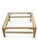 Wood Late 20th Century Coastal Wicker and Rattan Square Glass-Top Coffee Table For Sale - Image 7 of 8