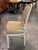 Cream Set of Six Vintage French Painted Dining Chairs For Sale - Image 8 of 10