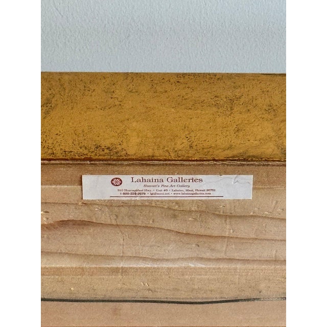 Wood Exceptional Original Ink on Plaster Venezia Island of San Giorgio by the Twins Bugagiar For Sale - Image 7 of 13