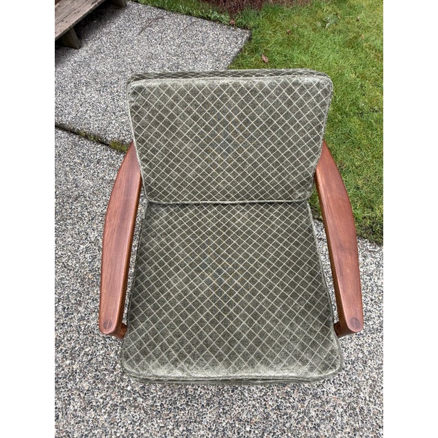 Mid Century Modern Danish Teak Easy Chair Circa 1970s For Sale - Image 4 of 8