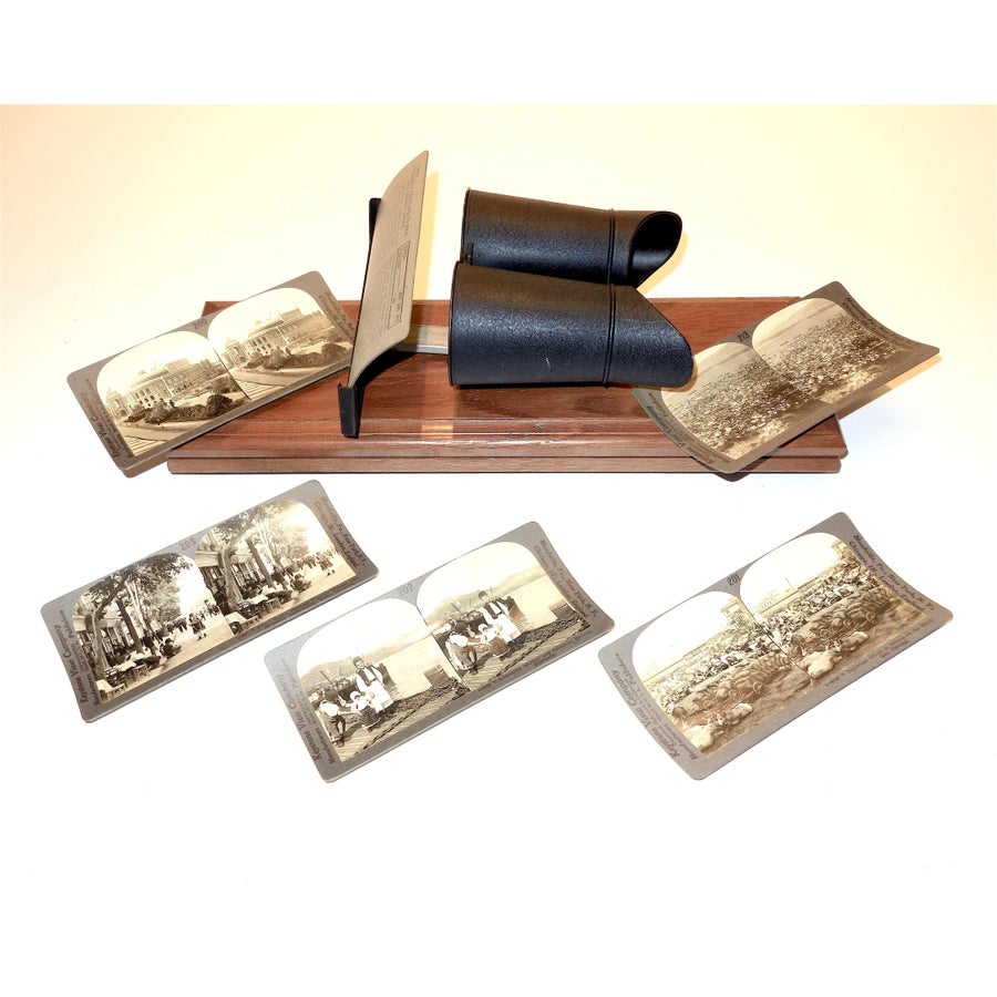 『Vertigo』（プロモ盤アナログ2枚セット）【Vintage stock】 Keystone Tele Binocular StereoScope & Six Photo Cards Circa 1920