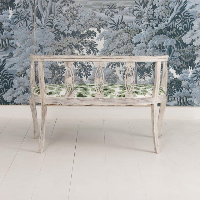 Italian Art Deco Settee Bench in Original Paint, Circa 1920 For Sale In Wichita - Image 6 of 13