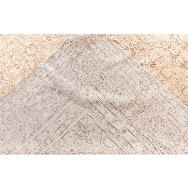 Beige Antique Turkish Sivas Rug For Sale - Image 8 of 9