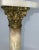 Metal Vintage Onyx Classical Column Table Tamp For Sale - Image 7 of 13