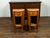 Early 19th Century Pair of Italian 1800s Walnut Demilune Bedside Tables with Tambour Doors For Sale - Image 5 of 10