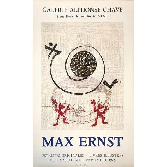 Max Ernst, Chave Gallery Poster on Arches, 1976, Paper For Sale - Image 5 of 5